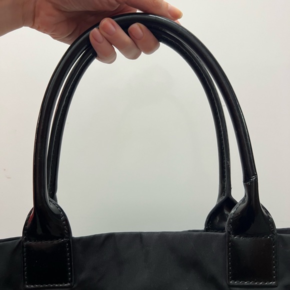 Authentic Tory Burch black nylon Ella mini tote - Picture 7 of 10